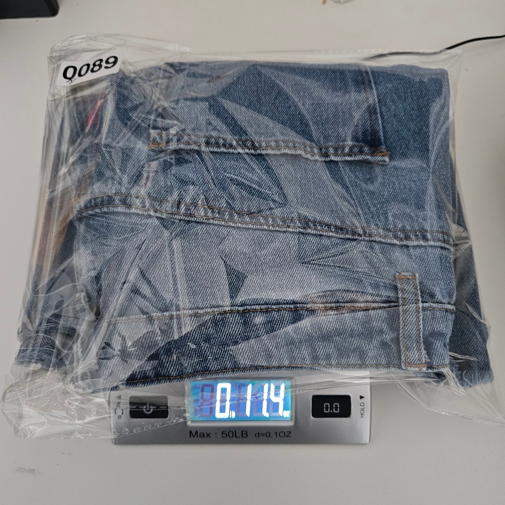 Denim Co. Embroidered Denim Skirt‎ Blue Frayed Hem Women's Size 10 - Picture 9 of 9